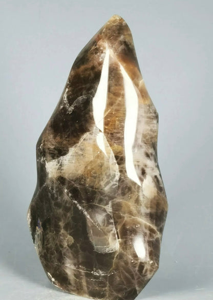 Natural Black Moonstone Flame