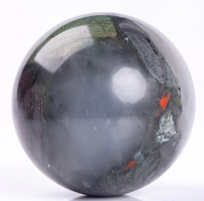 Natural Semiprecious Gemstone Crystal African Bloodstone Sphere