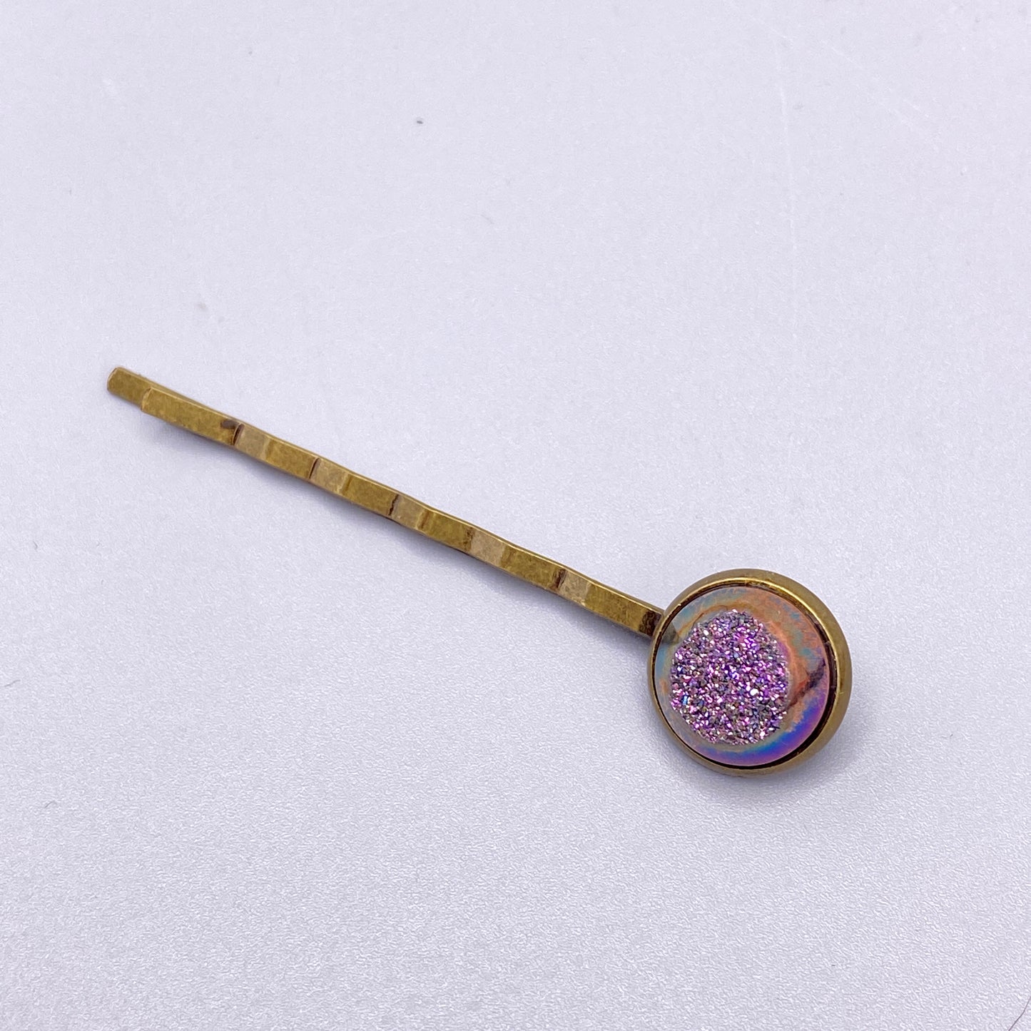 Druzy gemstone Bobby Pins