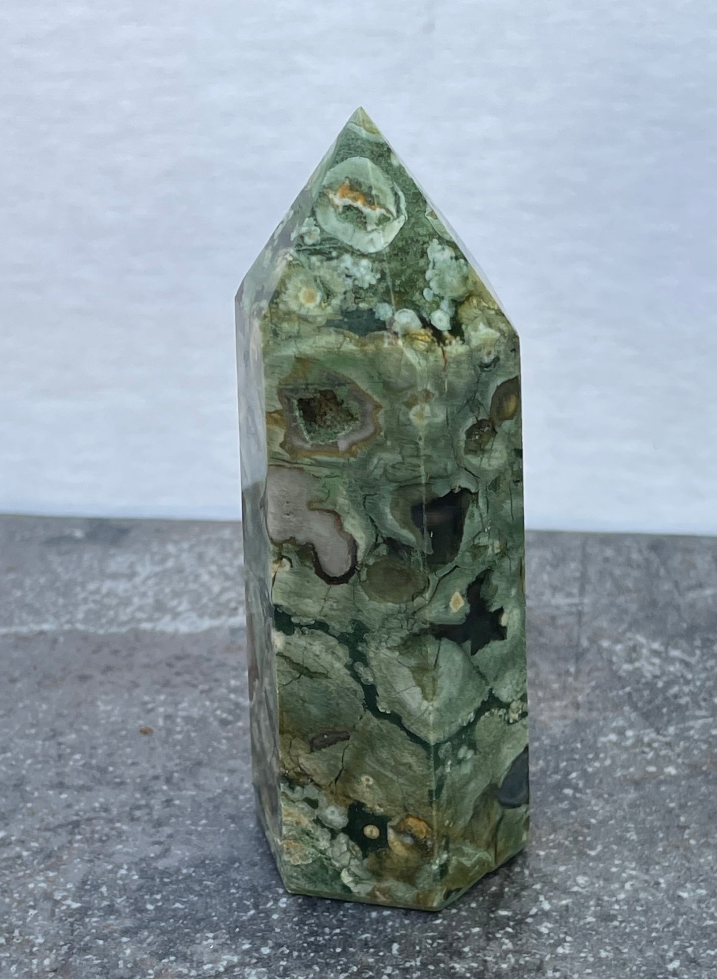 Natural Rain Forest Jasper wand