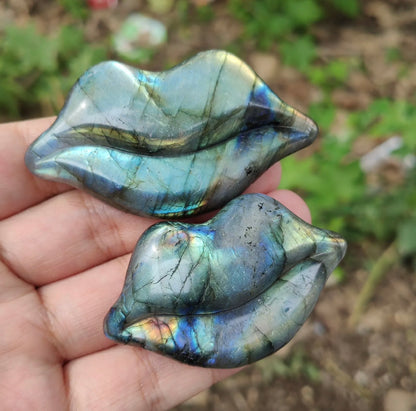 Natural Labradorite Lips