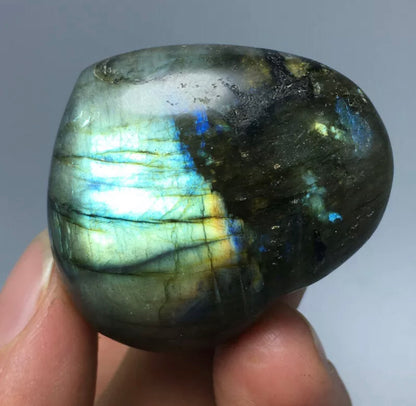 Natural Labradorite Heart