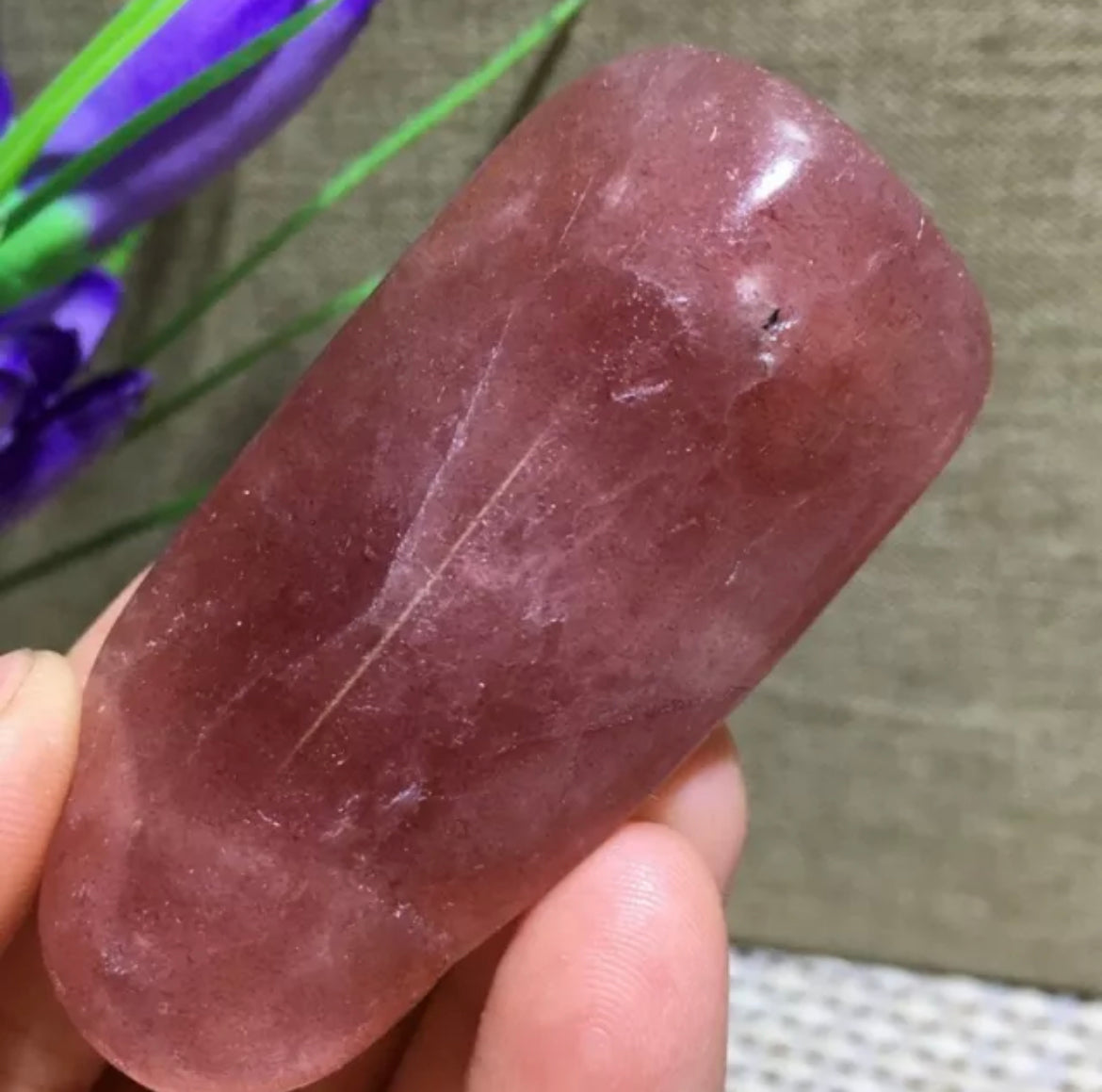 Natural Strawberry Quartz Free Form