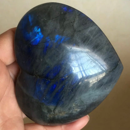 Natural Labradorite Heart Shaped gemstone