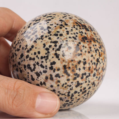 Natural Semiprecious gemstone Dalmatian Jasper crystal Ball sphere