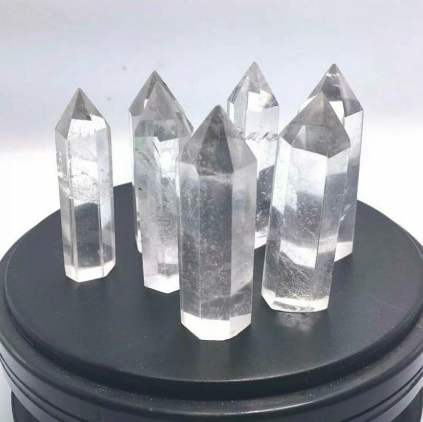 Natural Clear Quartz Crystal  Gemstone Point Wand Rock Stone