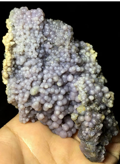 Natural grape agate gemstone chalcedony crystal