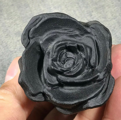 Black Obsidian gemstone Rose