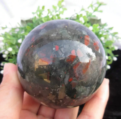 Natural African Bloodstone Sphere