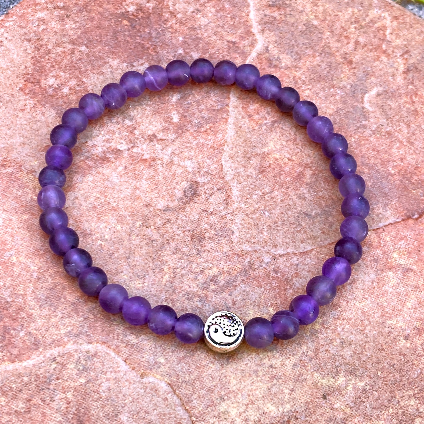 Amethyst Yin Yang Bracelet