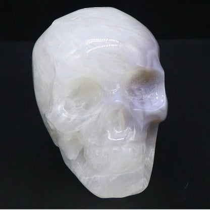 Natural Agate Carved Skull