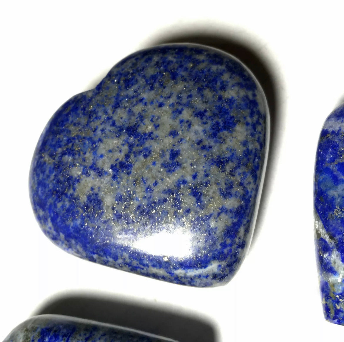 Natural Lapis Lazuli Heart Palm Stone