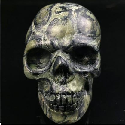 Natural Kambaba Jasper gemstone Skull