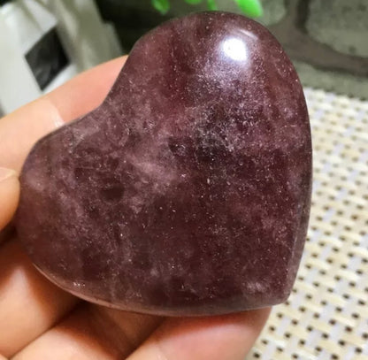 Natural Strawberry Quartz Heart