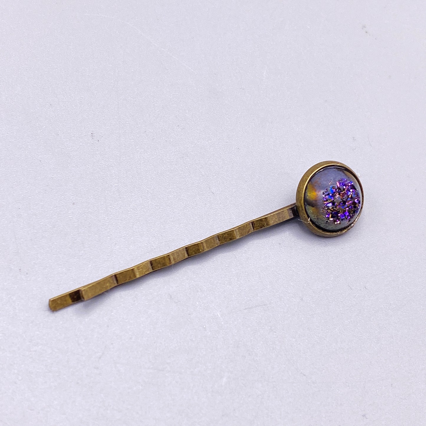 Druzy gemstone Bobby Pins