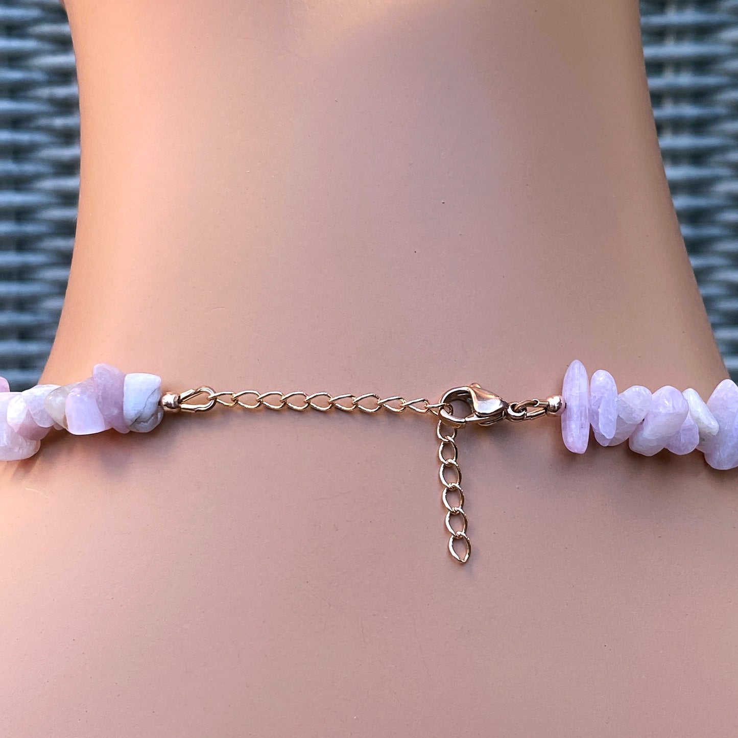 Kunzite and Quartz Necklace