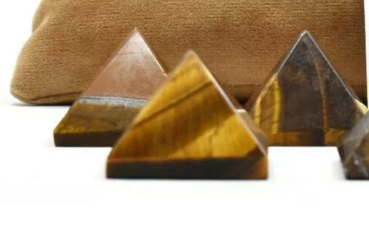 Natural Tiger Eye Crystal Pyramid