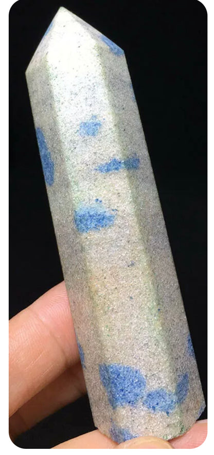 Natural K2 Jasper Crystal Wand Obelisk point