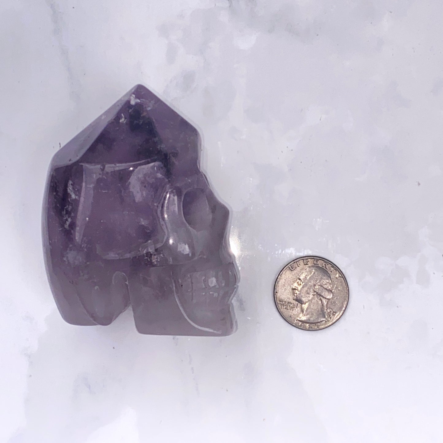 Natural Amethyst Skull