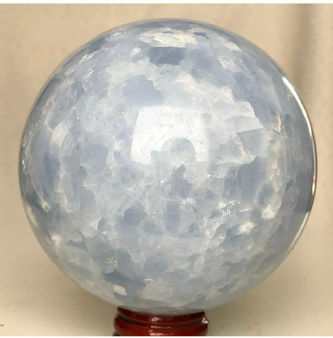 Natural Blue Celestite Gemstone Crystal Ball Sphere