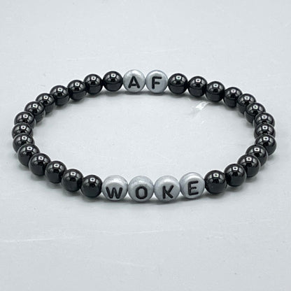 Woke AF Onyx Gemstone Bracelet