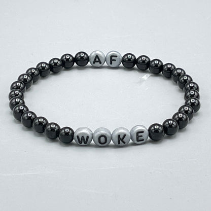 Woke AF Onyx Gemstone Bracelet