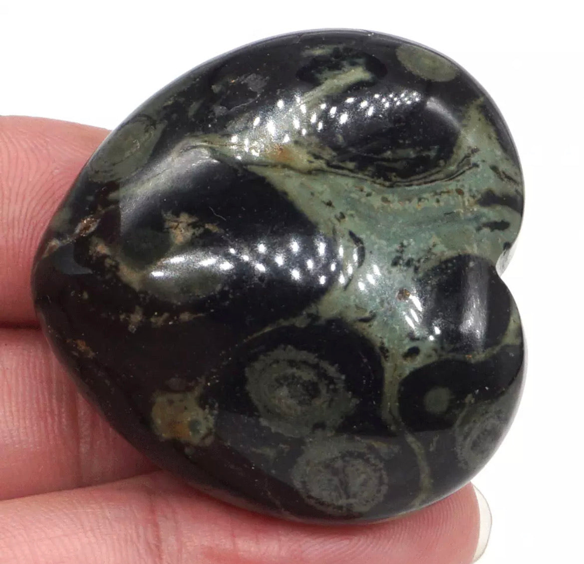 Natural Kambaba Jasper Heart