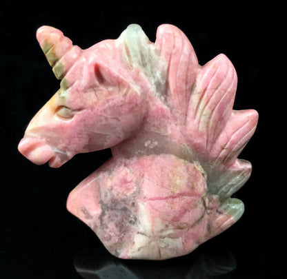 Natural Rhodonite Unicorn