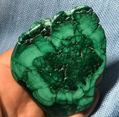 Natural Malachite Free Form gemstone Crystal