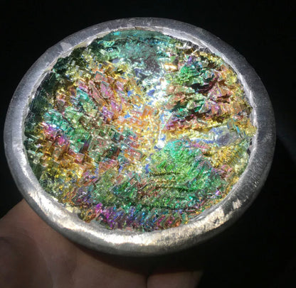 Natural Bismuth gemstone geode Crystal