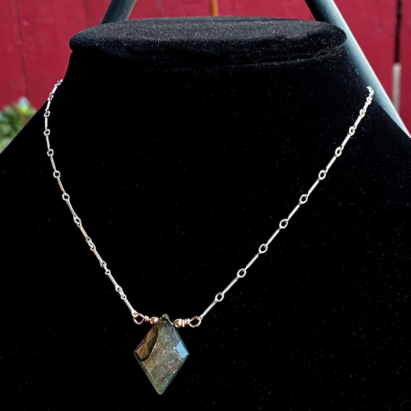 Labradorite, Sterling Silver, and 14 Kt GF