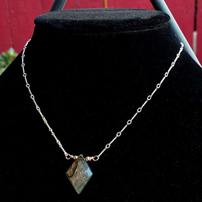 Labradorite, Sterling Silver, and 14 Kt GF