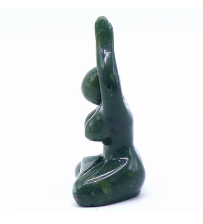 Natural Seaweed Agate Yoga pose Woman