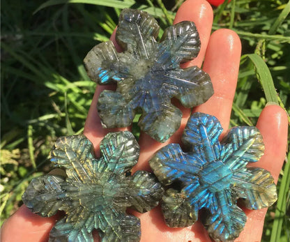Natural Labradorite Snowflake