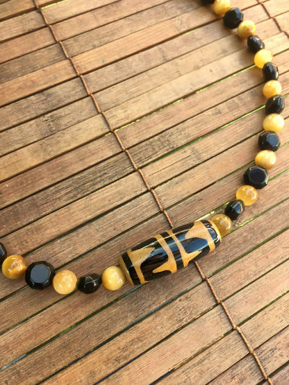 Golden Tiger Eye gemstone necklace