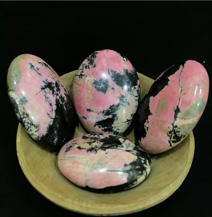 Natural Rhodonite Massage Stone