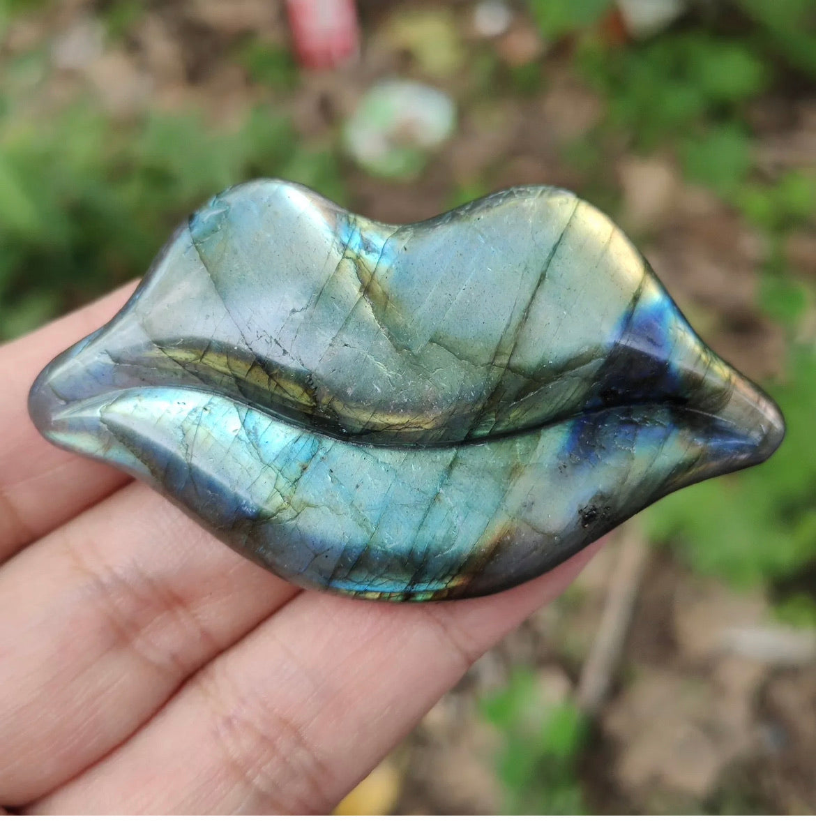 Natural Labradorite Lips