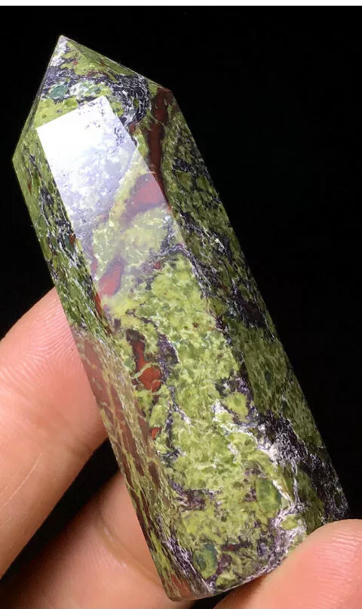 Natural Dragon Bloodstone Point