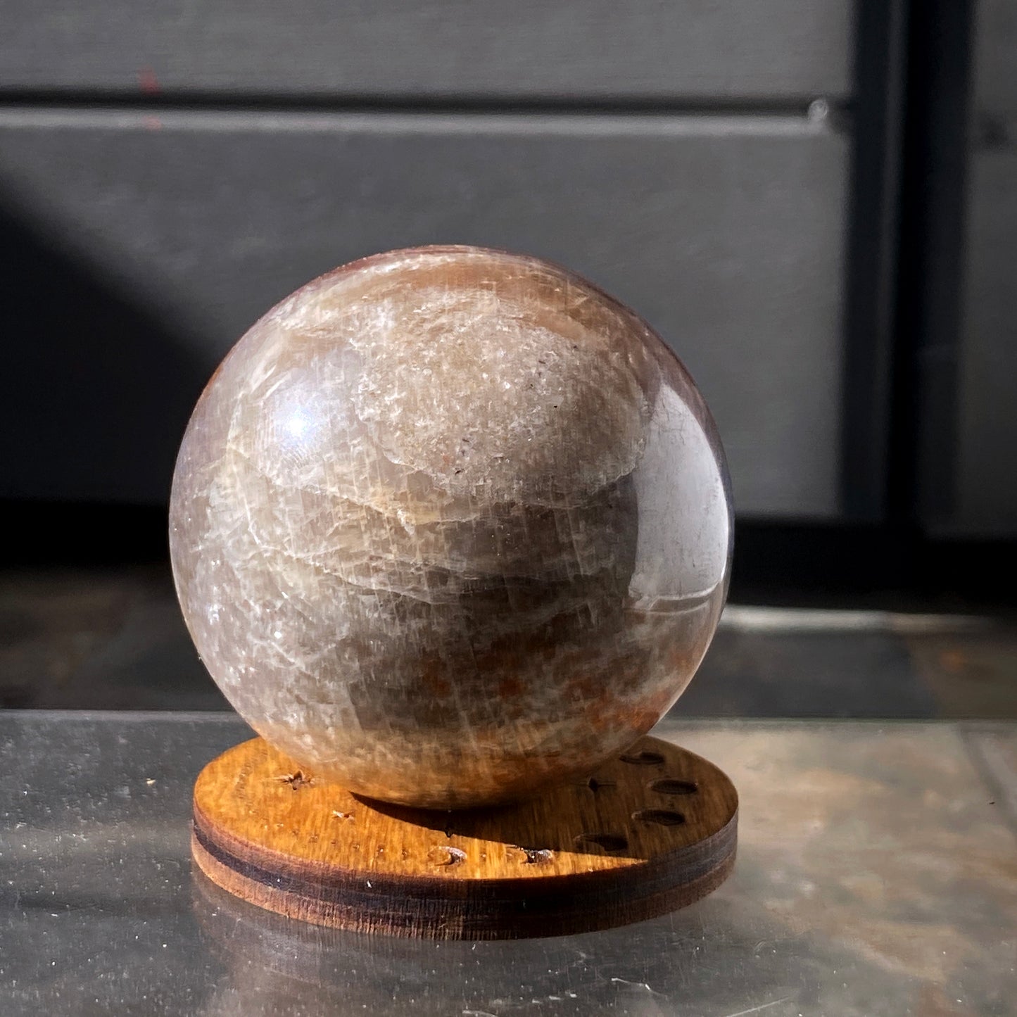 Moonstone gemstone Sphere