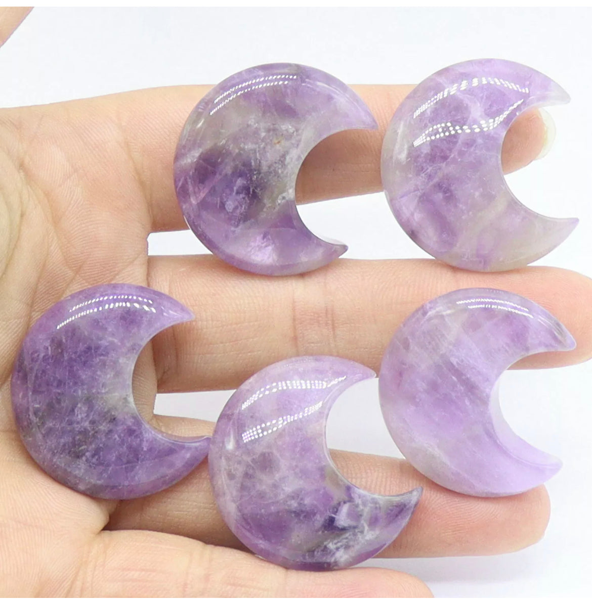 Natural Amethyst Moon