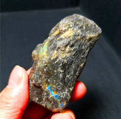 Natural Free Rough Form Labradorite Rock Crystal