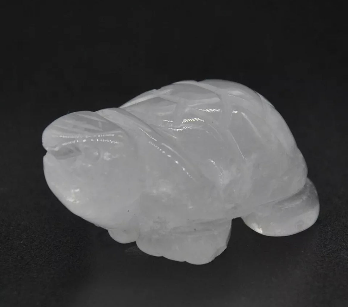 Natural Clear Quartz Turtle figurine