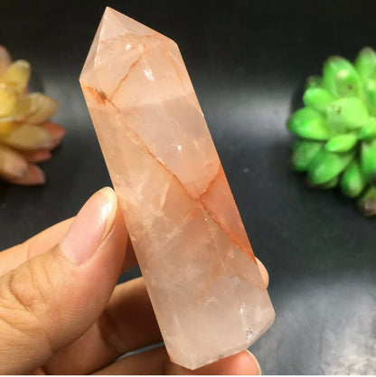 Red Hematoid Quartz Wand Point