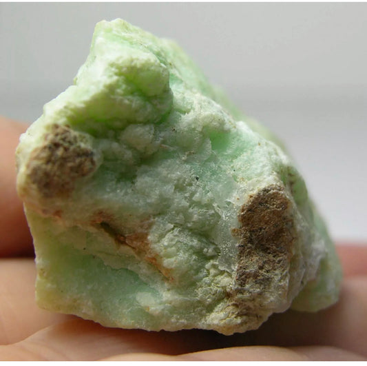Natural Chrysoprase gemstone free form rock