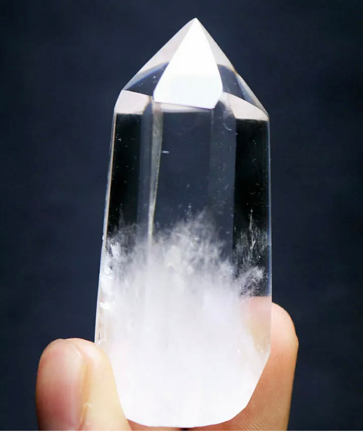 Natural Clear Quartz Wand Point Tower Obelisk