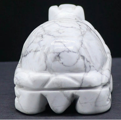 Natural White Turquoise Turtle Figurine