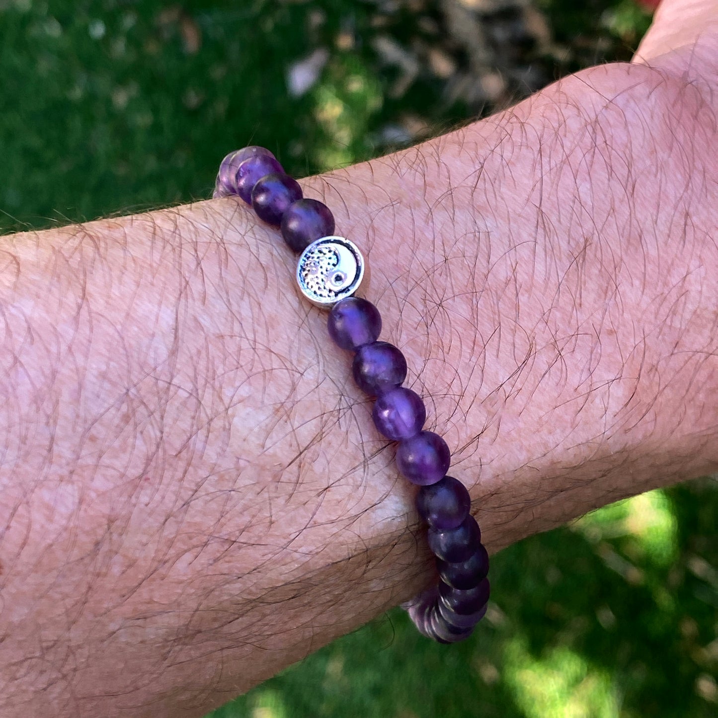 Amethyst Yin Yang Bracelet