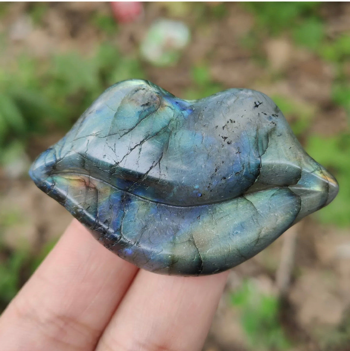 Natural Labradorite Lips