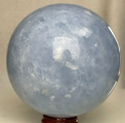 Natural Blue Celestite Gemstone Crystal Ball Sphere