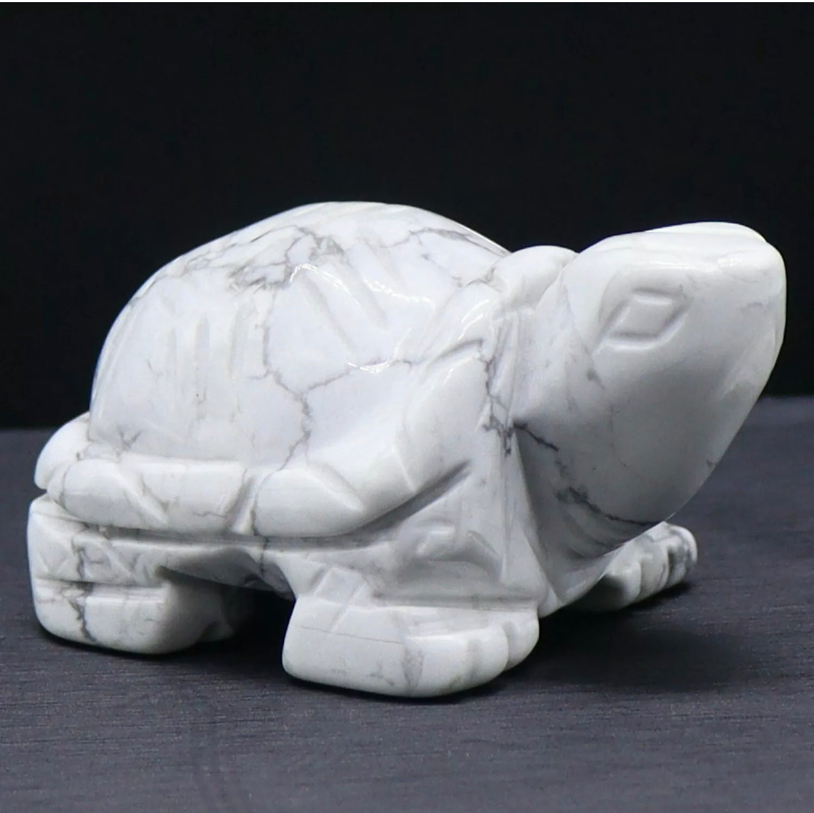 Natural White Turquoise Turtle Figurine